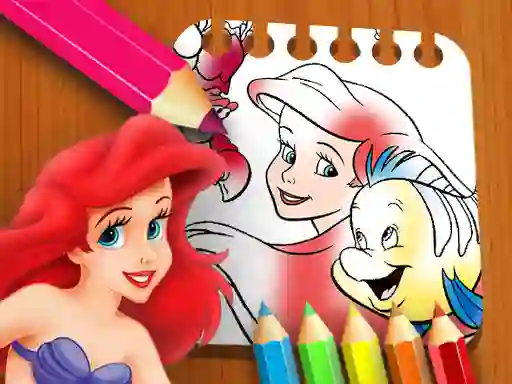 Gra The Little Mermaid Coloring Book w Internecie