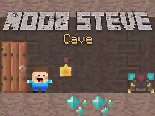 Gra Noob Steve Cave w Internecie