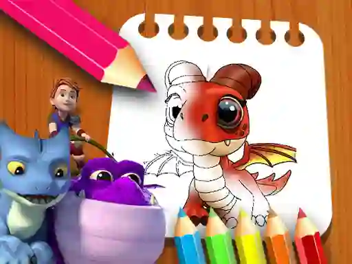 Gra Dragon Rescue Riders Coloring Book w Internecie