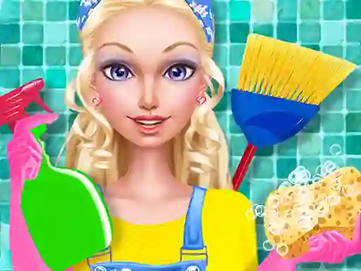 Gra Fashion Doll House Cleaning w Internecie