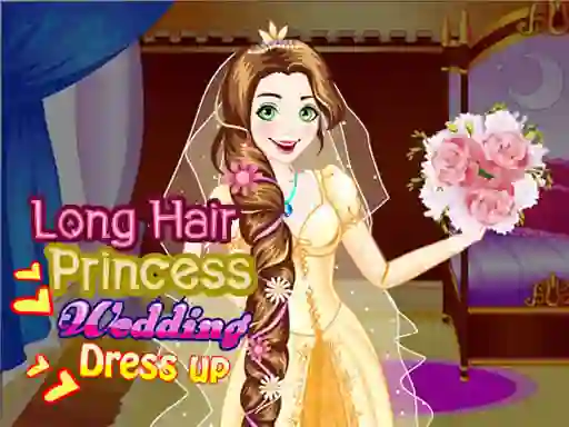 Gra Long Hair Princess Wedding Dress up w Internecie