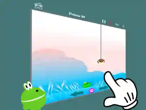 Gra Hunt feed the frog 2 w Internecie