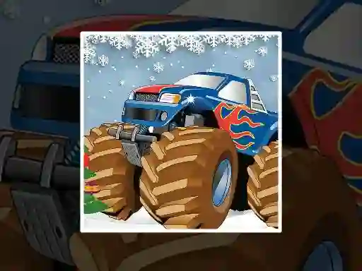 Gra Winter Monster Truck Puzzles w Internecie