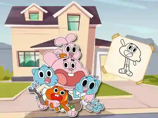 Gra World Of Gumball Coloring Game w Internecie