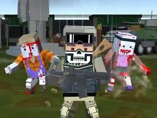 Gra Combat Pixel Arena 3D Zombie Survival w Internecie