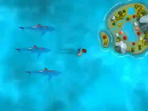 Gra Survive the Sharks w Internecie