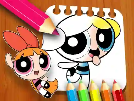 Gra The Powerpuff Girls Coloring Book w Internecie