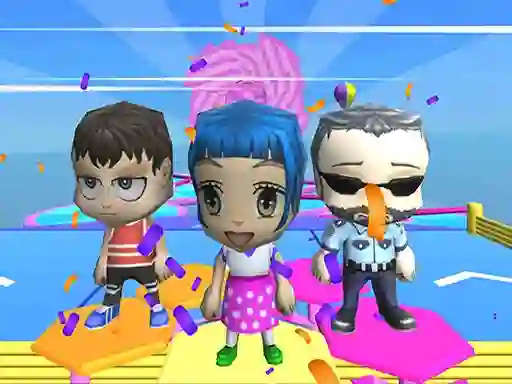 Gra Fall Guys And Girls Chibi Race Knockdown Multiplay w Internecie