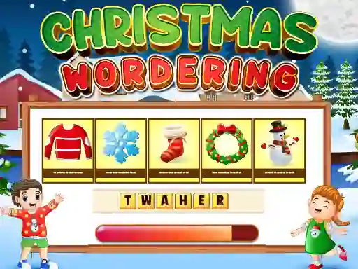 Gra Xmas wordering w Internecie