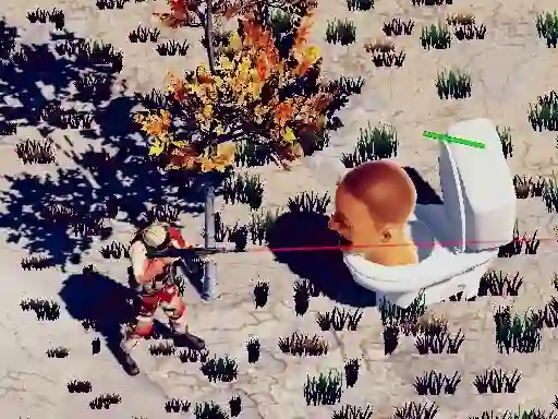 Gra TopDown Skibidi Toilet Shooting w Internecie