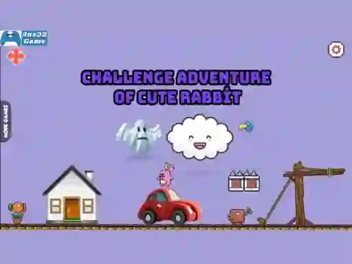 Gra Challenge adventure of cute rabbit w Internecie