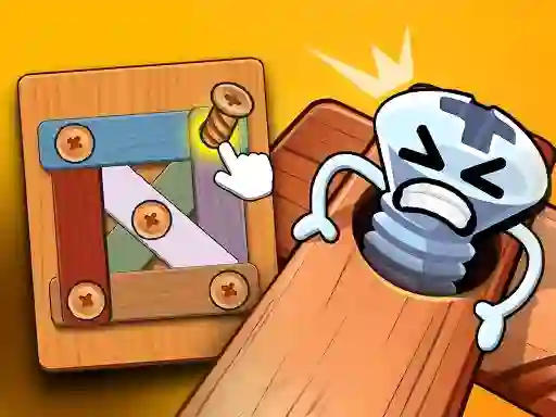 Gra Wood Bolts Nuts Screw Pin Puzzle w Internecie