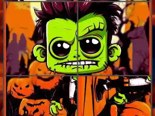 Gra Franky & Vampire Halloween Puzzle w Internecie