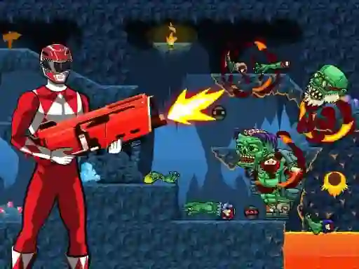 Gra Power Rangers shoot Zombie w Internecie