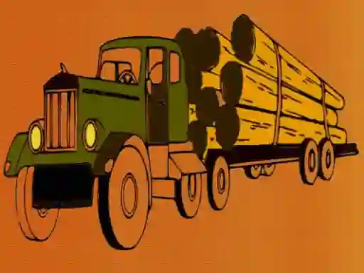 Gra Logging Trucks Coloring w Internecie