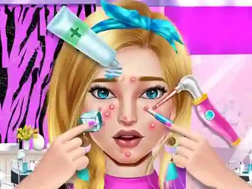 Gra Pimple Treatment Makeover Salon w Internecie