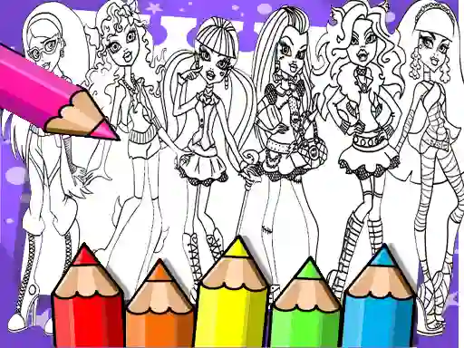 Gra Monster High Coloring Book w Internecie