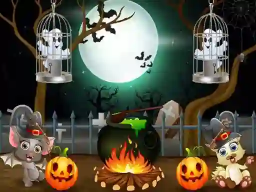 Gra Halloween Twin Ghosts Rescue w Internecie