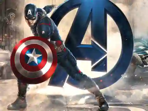 Gra Captain American Jigsaw Puzzle w Internecie