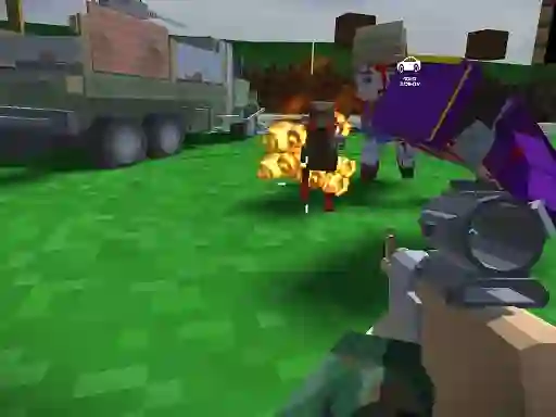 Gra Blocky Zombie And Vehicle Shooting w Internecie