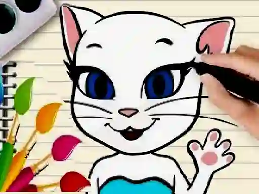 Gra Talking Angela Coloring Book w Internecie