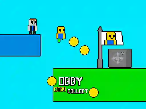 Gra Obby vs Bacon Rainbow Parkour w Internecie