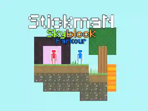 Gra Stickman Skyblock Parkour w Internecie