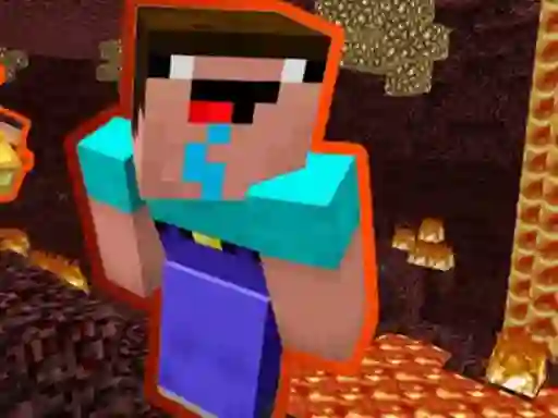 Gra Noob Parkour: Nether w Internecie