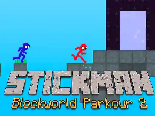 Gra Stickman Blockworld Parkour 2 w Internecie