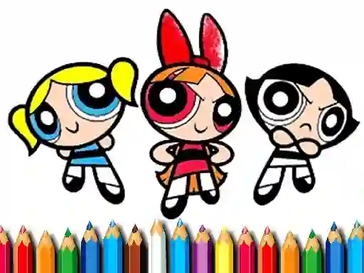 Gra PowerPuff Girls Coloring Book w Internecie