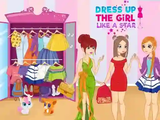 Gra Dress Up The Girl Like A Star w Internecie