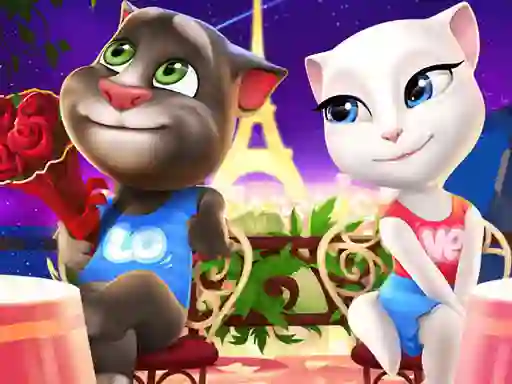 Gra Talking Tom and Angela Coloring w Internecie