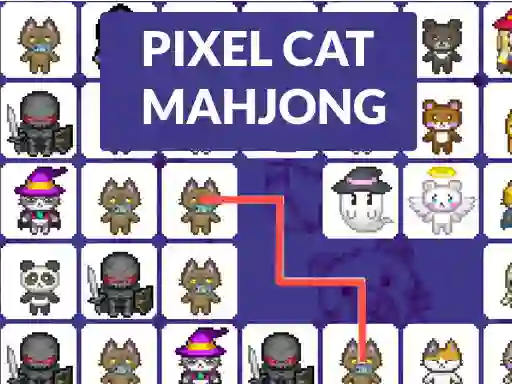 Gra Pixel cat mahjong w Internecie