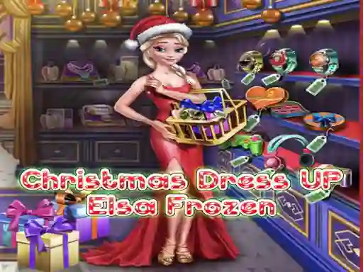 Gra Elsa Frozen Christmas Dress up w Internecie