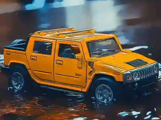 Gra Hummer Jeep Puzzle w Internecie