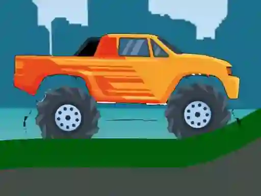 Gra Monster Truck Hill Driving 2D w Internecie
