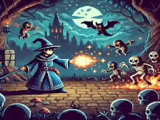 Gra Pixel Wizard w Internecie