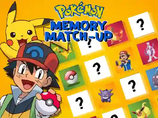Gra Pokemon Memory Match-Up w Internecie