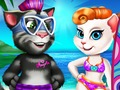 Gra Angela i Tom Beach wakacje  w Internecie