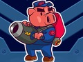 Gra Kapitan maj-Ham vs króliczka Invaders  w Internecie