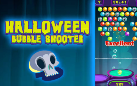 Gra Halloweenowa strzelanka bąbelkowa w Internecie