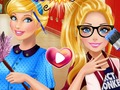 Gra Rywalizacja Kopciuszka i Barbie  w Internecie