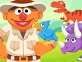 Gra 123 SESAME Street: Ernie's Dinosaur Day Care w Internecie