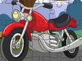 Gra Cartoon Jigsaw Motocykl  w Internecie