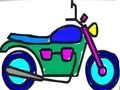 Gra Powrót do szkoły: kolorowanie motocykla  w Internecie
