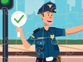 Gra Układanka Super Police  w Internecie