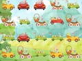 Gra Bunnies Driving Cars Dopasuj 3  w Internecie