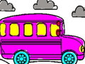 Gra Kolorowanka autobusu szkolnego  w Internecie
