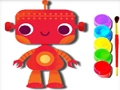 Gra Powrót do szkoły: kolorowanki robota w Internecie