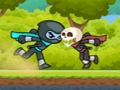 Gra Ninja biegnie w górę iw dół w Internecie